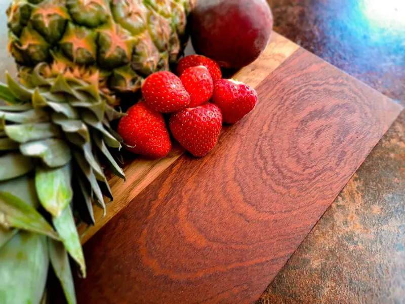 Oak, walnut and sapele cheese board, photo 2 of 8, as taken