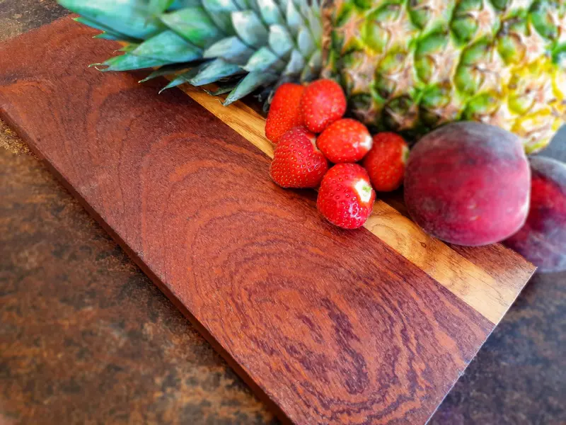 Oak, walnut and sapele cheese board, photo 5 of 8, as taken