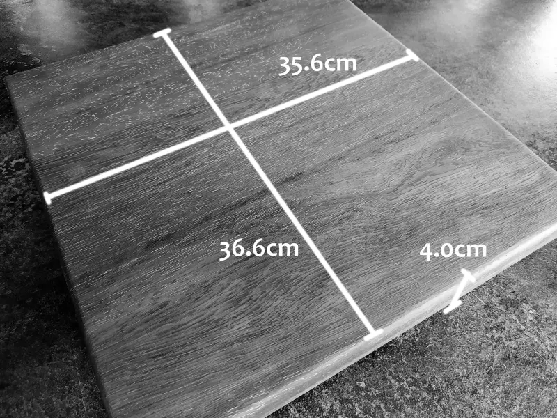 Ekki butcher's block, photo 4 of 6, as taken